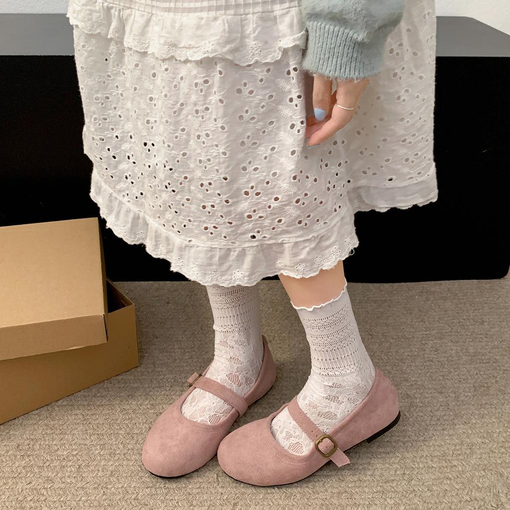 Queen Fan Red Retro French Light Mouth Single Shoes Women's 2025 New Autumn Skirt Versatile Mary Jane Shoes