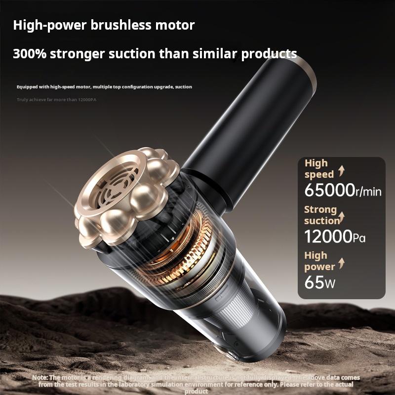 LED Display Car Vacuum Cleaner 12000Pa Mini Wireless Vacuum Cleaner Powerful Suction Handheld Portable Vacuum Cleaner for Car