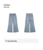 Interpretation of Beauty Retro High-Waisted Flared Jeans – Women's Slim Fit, Washed Summer Pants (C3192)