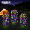 200/100LED Outdoor Solar Feuerwerk Beleuchtung Dekor LED Licht Lichterketten Ramadan Lampe Wasserdichte Lichterketten für Innenhöfe