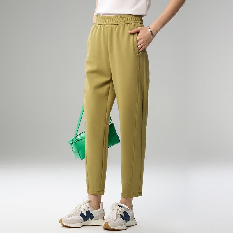 Women s High-Waist Cropped Tapered Pants L