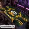Large Mouse PadGreen Bay Packers Custom Name Text Personalized Desk Mat Non Slip Gaming Pad