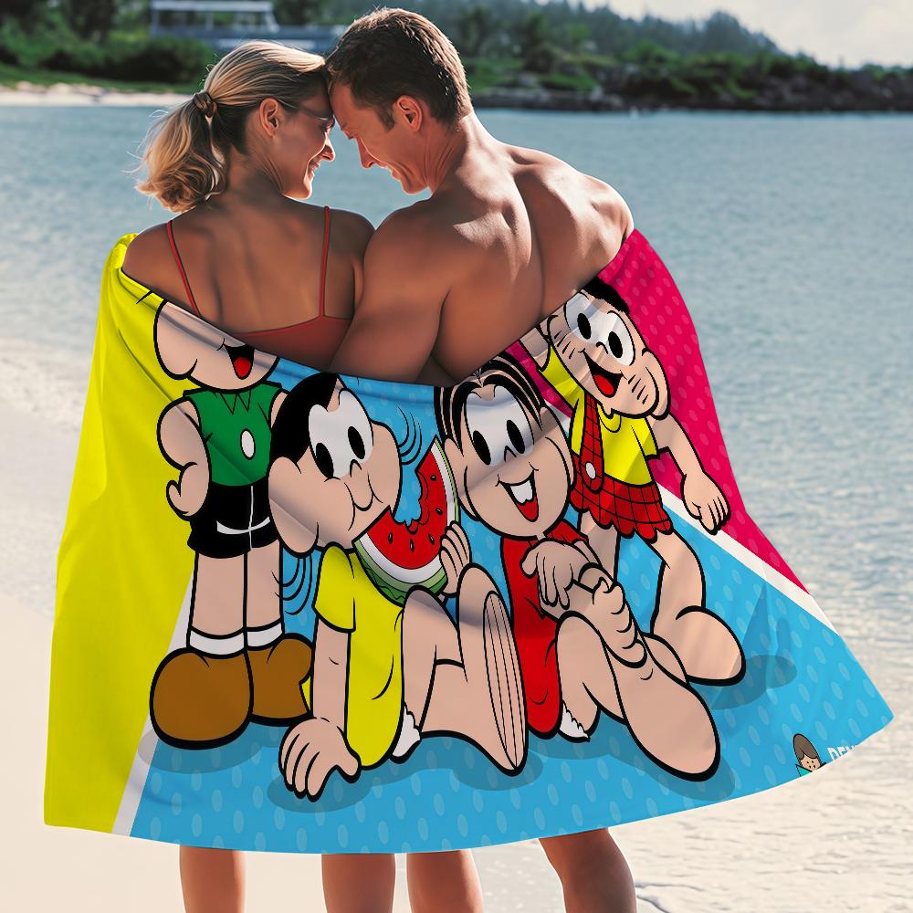 Comic M-Monica and Friends Towel Beach Yoga Gym Lightweight Portable For Swimming Shower Travel Sports Accessories Sandproof