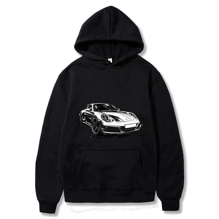 Sports cars, luxury cars, printed autumn and winter hoodies, men's and women's long sleeved streetwear, hip-hop warm hoodies