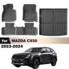 LUTEHIL For MAZDA CX50 2023-2024 All-Weather TPE Floor Mat Trunk Mat Carpet Cover Automotive Interior Accessories