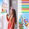 C-Convenient-48 Pcs Suncatcher Paint Pens For Kids Stained Glass Window Art Paint Pens Suncatcher Paint Crafts Sets For Kids