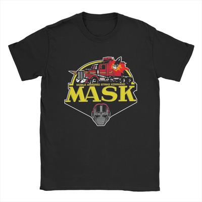 Mobile Armored Strike Kommand 80er Cartoon T-Shirt Herren 100% Baumwolle Vintage T-Shirts O-Ausschnitt T-Shirt Kurzarm Kleidung