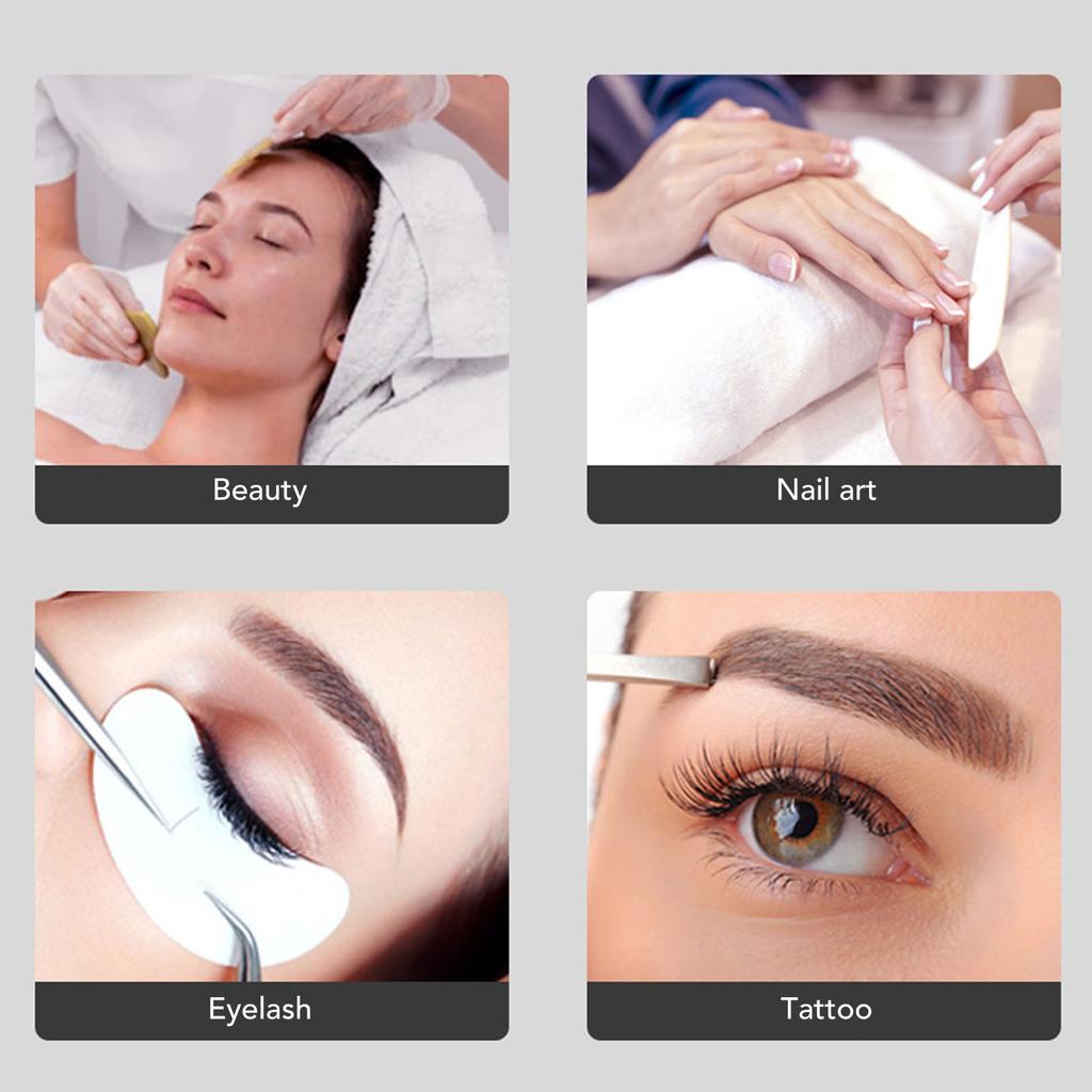 48W Half Moon Nail Art Light 30in 2700 to 5600K Adjustable LED Fill Lamp for Beauty Salon White