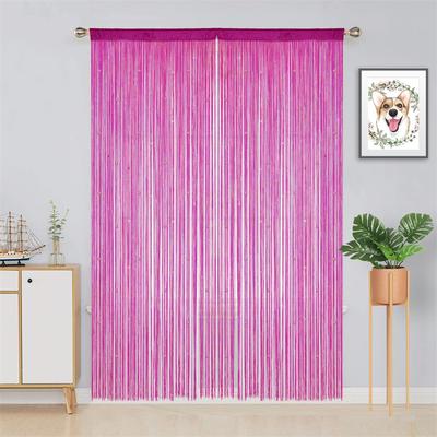 String Curtains Glitter Fringe Curtains for Window 39 X 79 Inch Door Divider Strip Tassel for Wedding Living Room Bathroom Coffee Shop(Champagne)