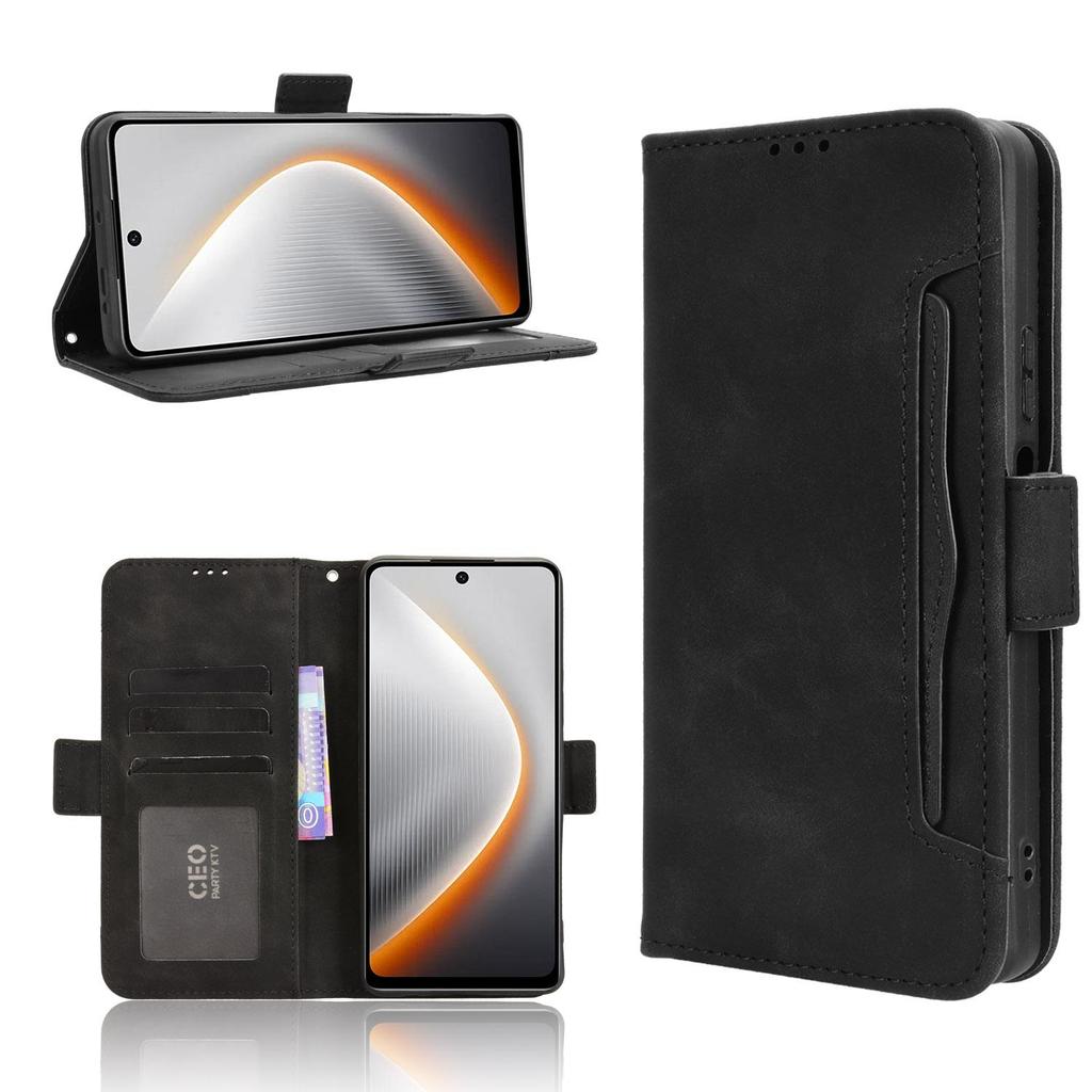 Flip Cases for Tecno Pova 7 PU Leather Full-Body Protection With [RFID Blocking] Shockproof Durable Retro Phone Case