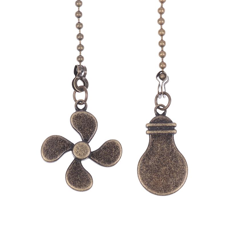 Fan Shape Ceiling Fan Pull Chain Light Shape Chandelier Pull Chain Metal Pendant Pull Chain Extension Chandelier Chain Extender