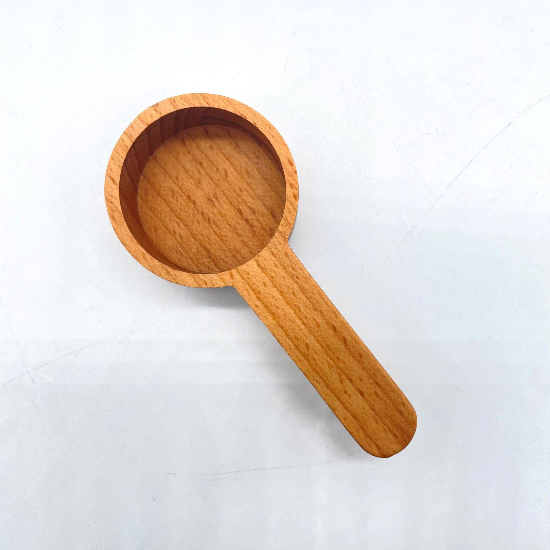 Wooden Coffee Scoops Measuring Spoon Scoop Coffee Beans Bar Kitchen Home Baking Tool Measuring Cup Measuring Tools For Kitchen 3-Beechwood