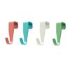 4pcs Punch Free Door Back Hook Carbon Steel Cabinet Storage Rack Creative Closet Hook  Hat