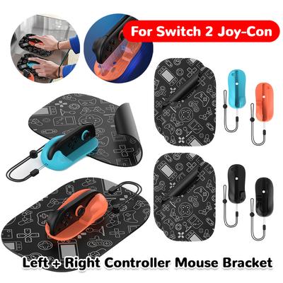 Links + Rechts Controller Maus Halterung mit Mauspad Controller Maus Dock Ergonomischer Mausgriff für Switch 2 Zubehör