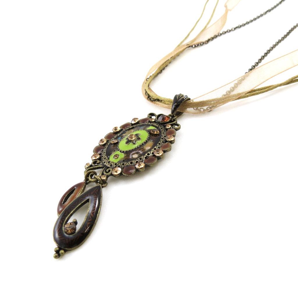 Les Trésors De Lily [E5716] - Amber 'Clèves' Designer Necklace