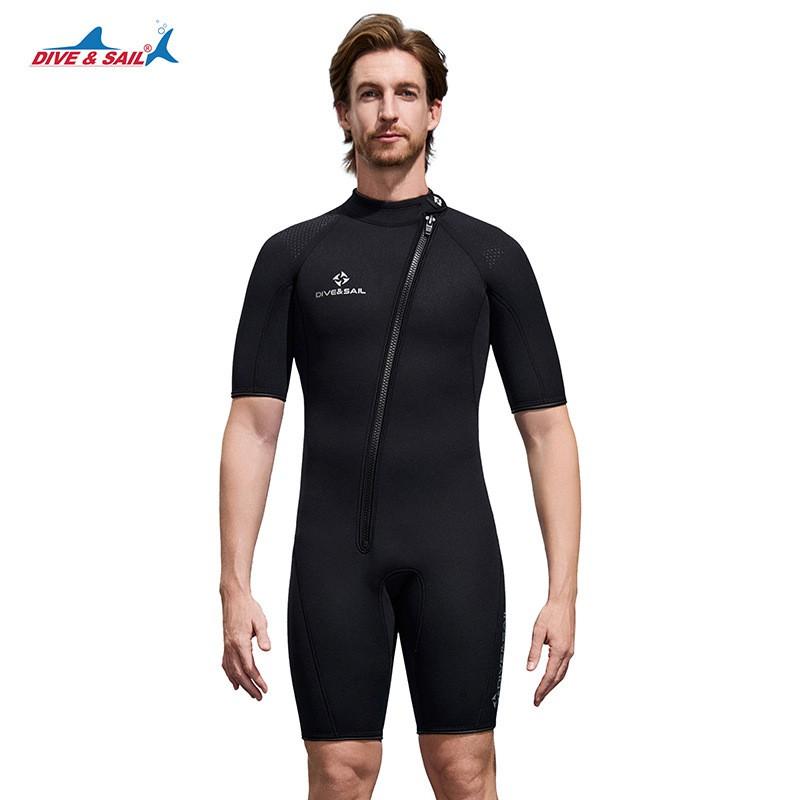 2mm Neoprene Short Sleeve Wetsuit Men Women Snorkeling Diving Surfing Swimming Warmth Protection