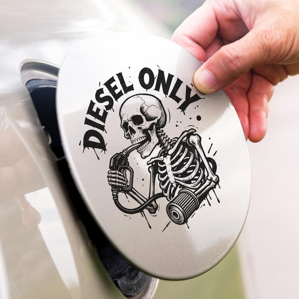Halloween Skull-themed Fun Car Hood Sticker, Holiday Atmosphere Sticker
