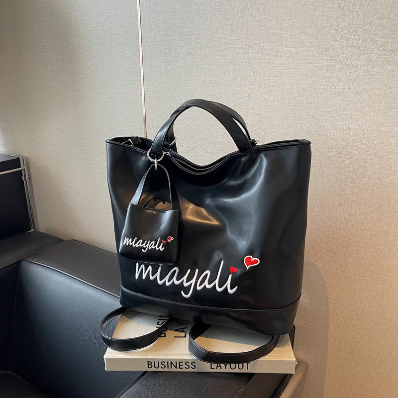 

Tote bag women s 2024 new large-capacity backpack casual shoulder shopping bag multi-functional travel backpack чорний