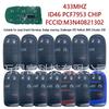 M3N40821302 Key Fob for Jeep, RAM, Chrysler, Dodge, SRT Hellcat - ID46 Chip, 433MHz Frequency