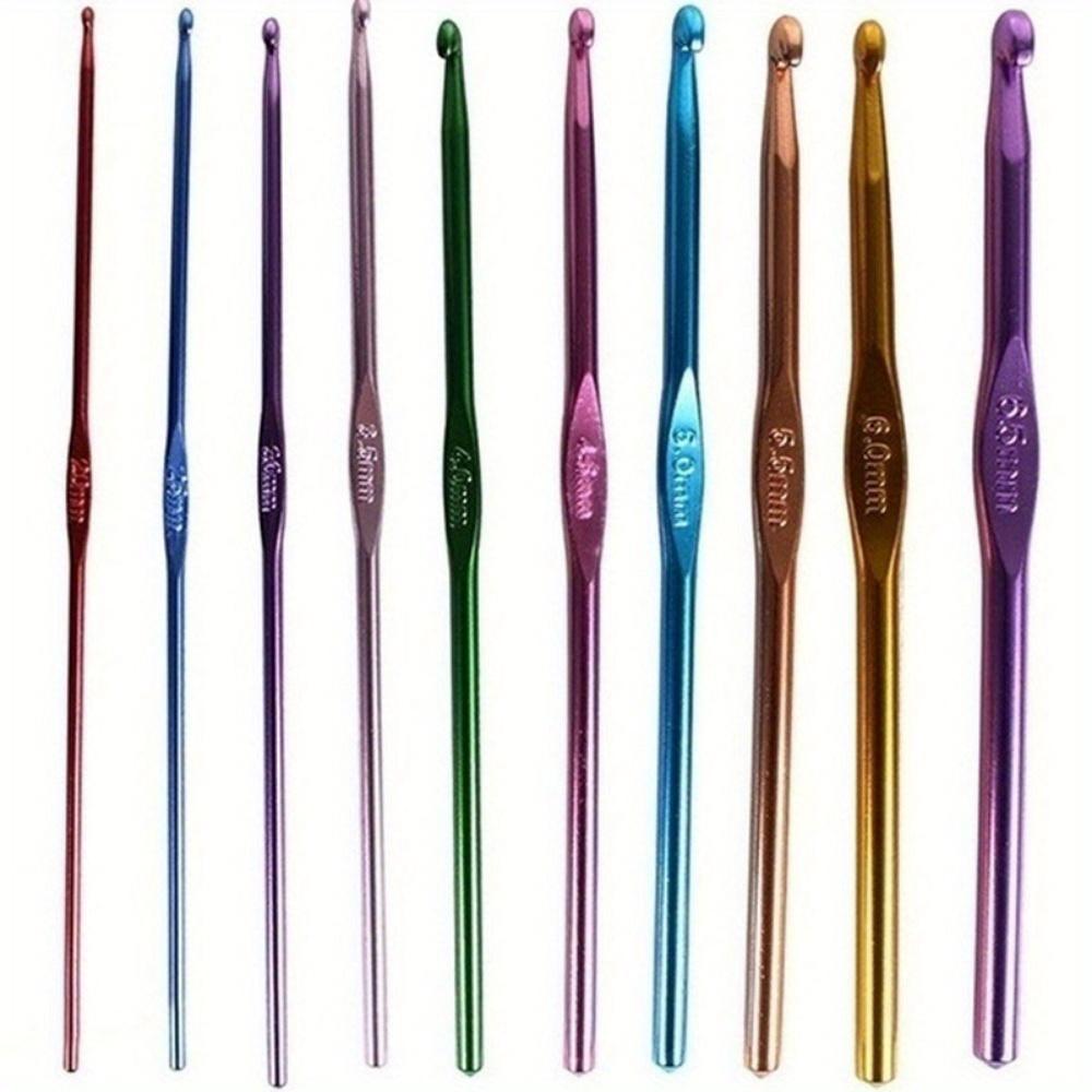 22Pcs Stainless Steel Crochet Hooks Sweater Knitting Needles with Case for Handle Weave Craft Tool