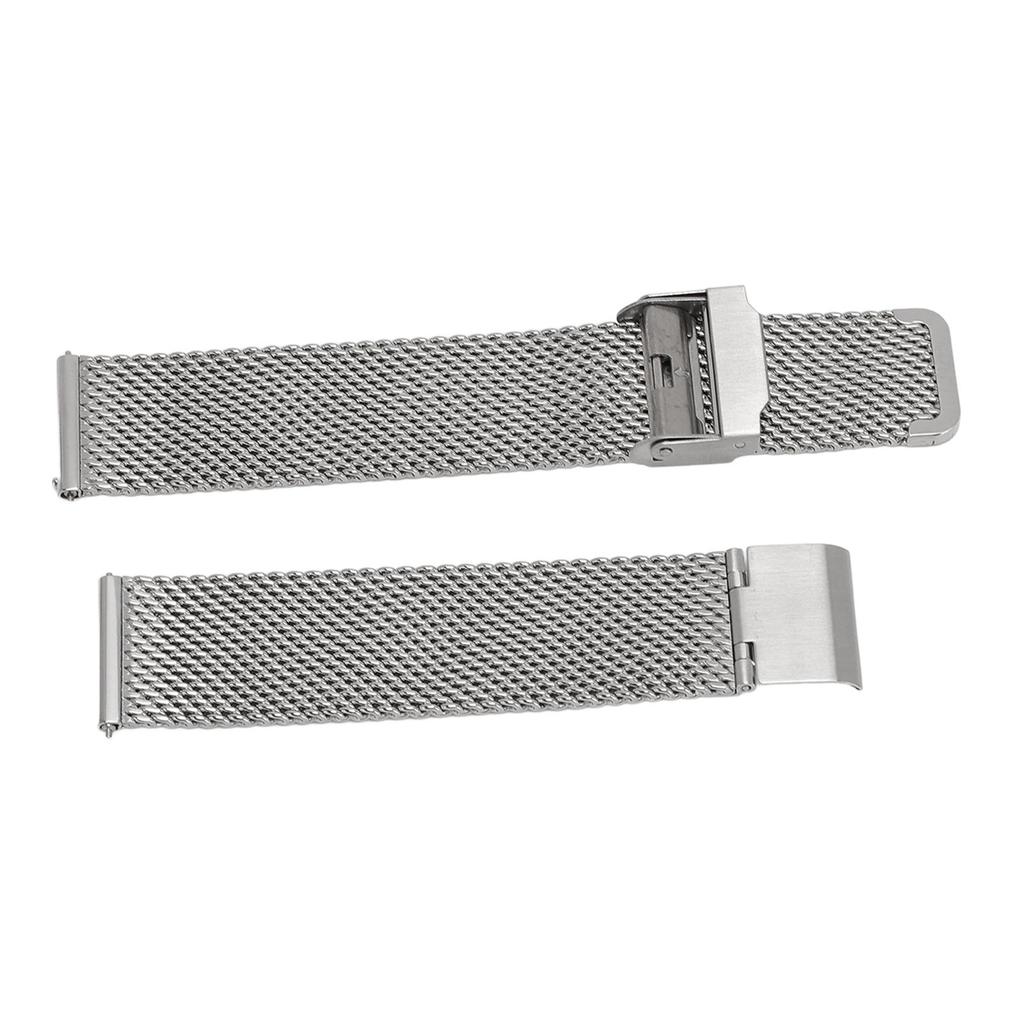 20mm Mesh Watch Band Quick Release Waterproof Luxury Mesh Stainless Steel Watch Strap for DW Silver