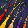 10cm Polyester Silk Tassels Auspicious Clouds Cap Fringe for DIY Crafts Bag Clothing Accessories Curtains Home Decoration 5PCS