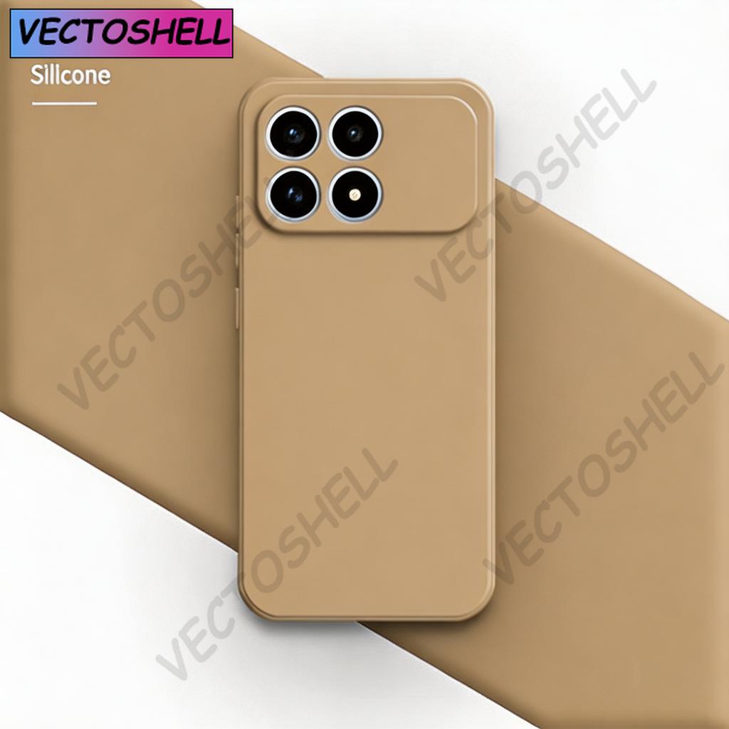 Original Silicone Phone Case For Xiaomi Poco F8 Pro Ultra X8 Pro Max Fundas High Qualtiy Soft Internal Flocking Back Cover