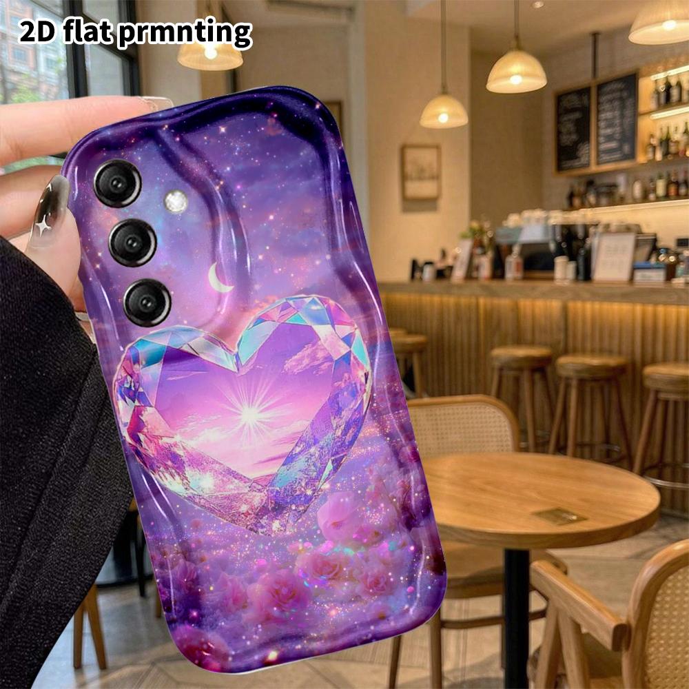 Phone Case: 2D Flat Samsung Galaxy A34 A35 M05 M06 S20 S22 S21 FE Plus 5G Protective Case, Crystal Gem, Christmas and Halloween Gift