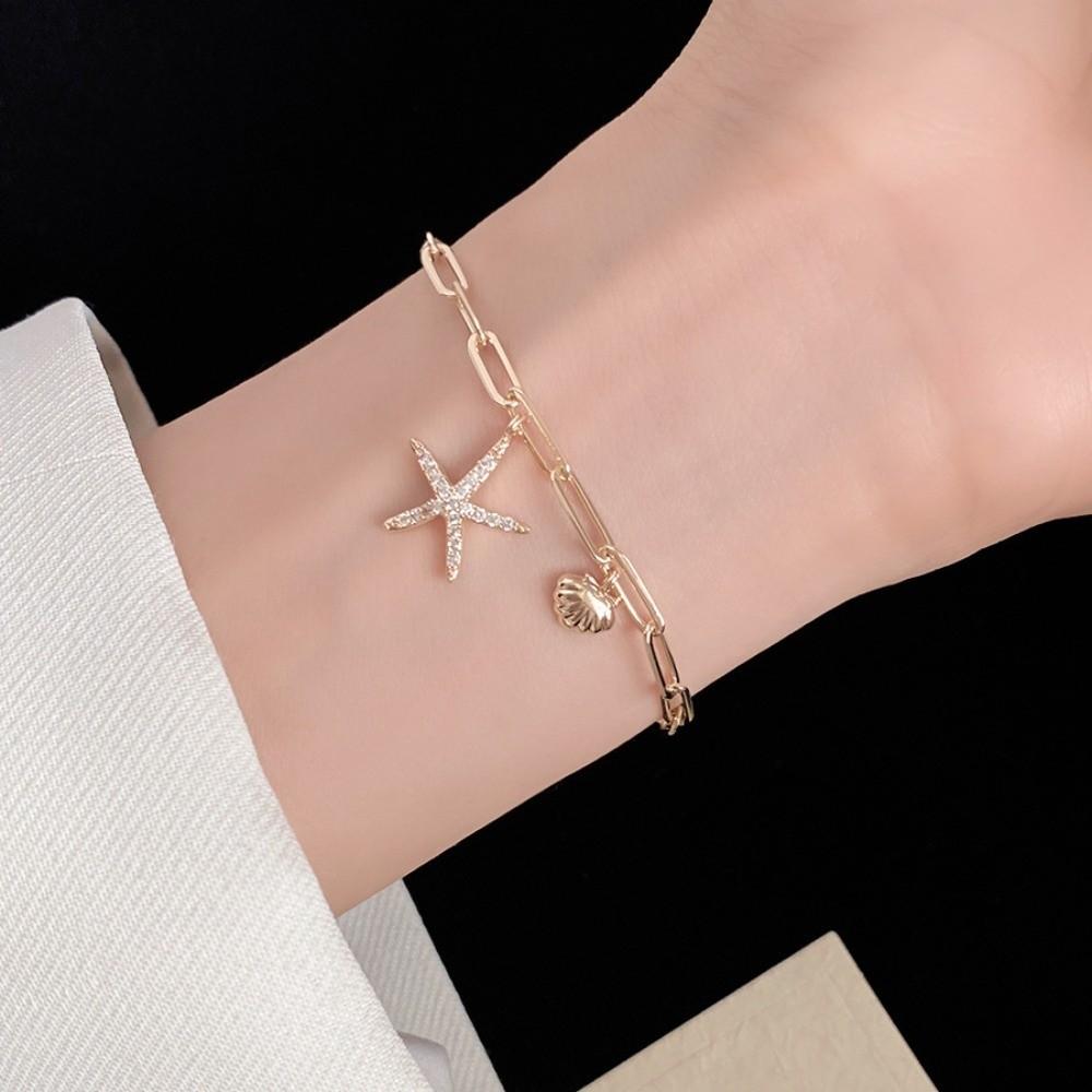 Sea Series Bohemian Shell Bangle Ornaments Beach Hand Chain  Couple Gift