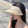 Big Brim Empty Top Straw Hat Women Summer Anti-Uv Protection Sunscreen Sun Hat Foldable Roll Up Shades Outdoor Cycling Beach Cap
