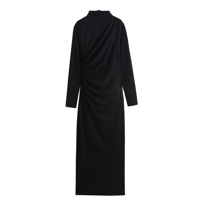 Kaslead New Arrival Women's Clothing Fashion Style Fashion Silm Ruched Midi Skirt Dress 3067290