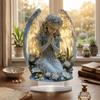 Radiant Design Angel Statue Warm Atmosphere Prayer Angel Acrylic Ornament  Cafe Decor