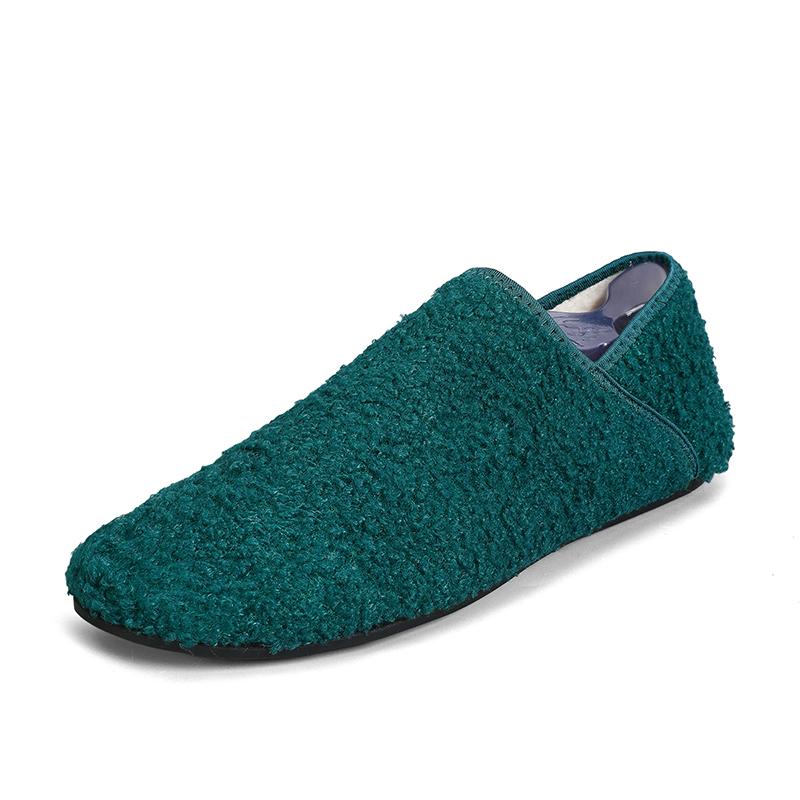 Yrzl Winter Slippers Men Couple Slippers Non-Slip Warm Women And Men Slipper Indoor Soft Shoes Comfortable Flat Home Cotton Shoe