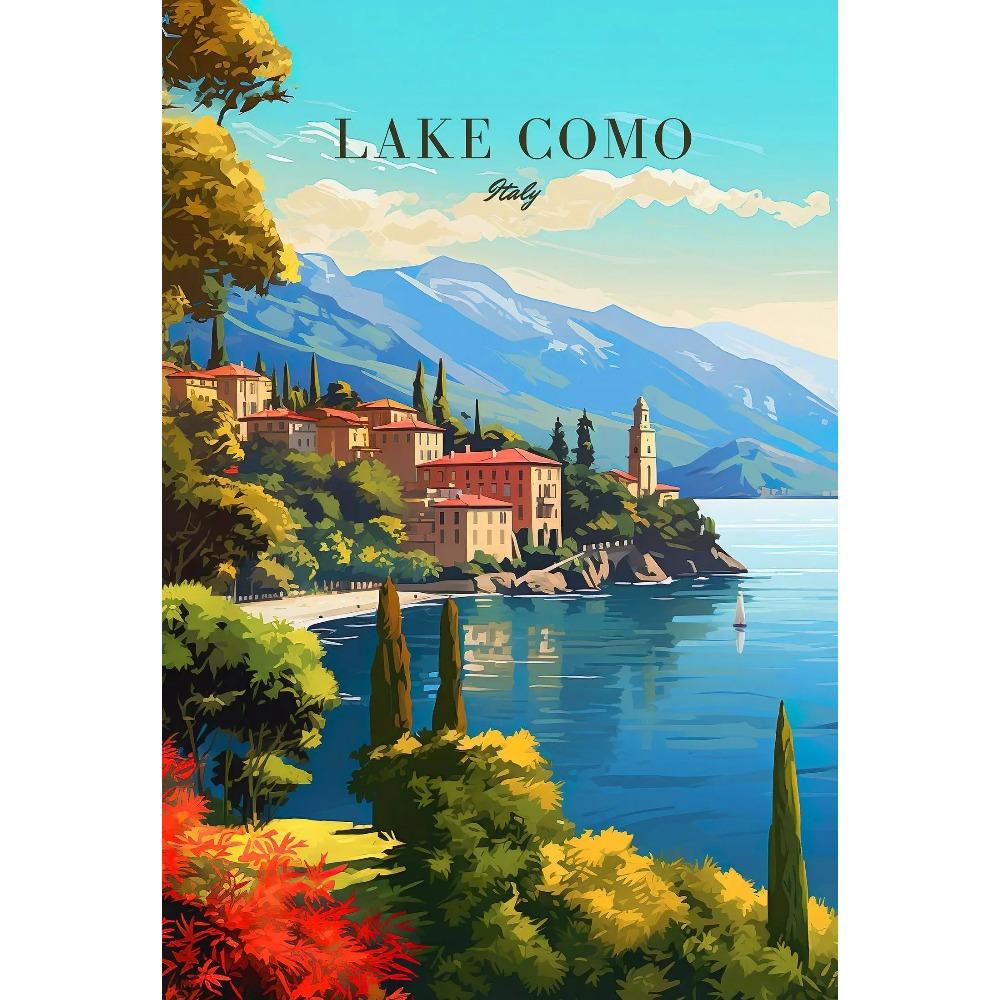 Modern Amalfi Italy Famous Travel Posters Palermo Vintage Puglia Cinque Terre Travel Prints Canvas Wall Pictures Home Room Decor