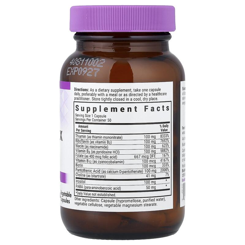 B-Complex 100, 50 Vegetable Capsules