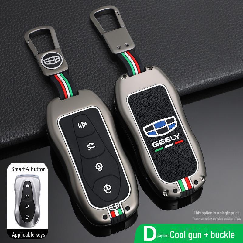 Geely Xingrui Key Bag: Fits 2019-2021 Dihao GS, Binyue, Haoyue, Binrui Models - Car Key Cover with Shell and Buckle.