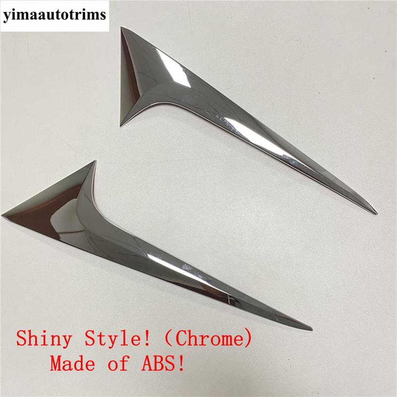 Car Rear Tail Window Panel Spoiler Wing Sequin Decoration Cover Trim ABS Chrome Accessories Exterior For Mazda CX-30 - 2025
