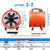 Portable Industrial Axial Flow Exhaust Fan CN Plug (adapter Included)