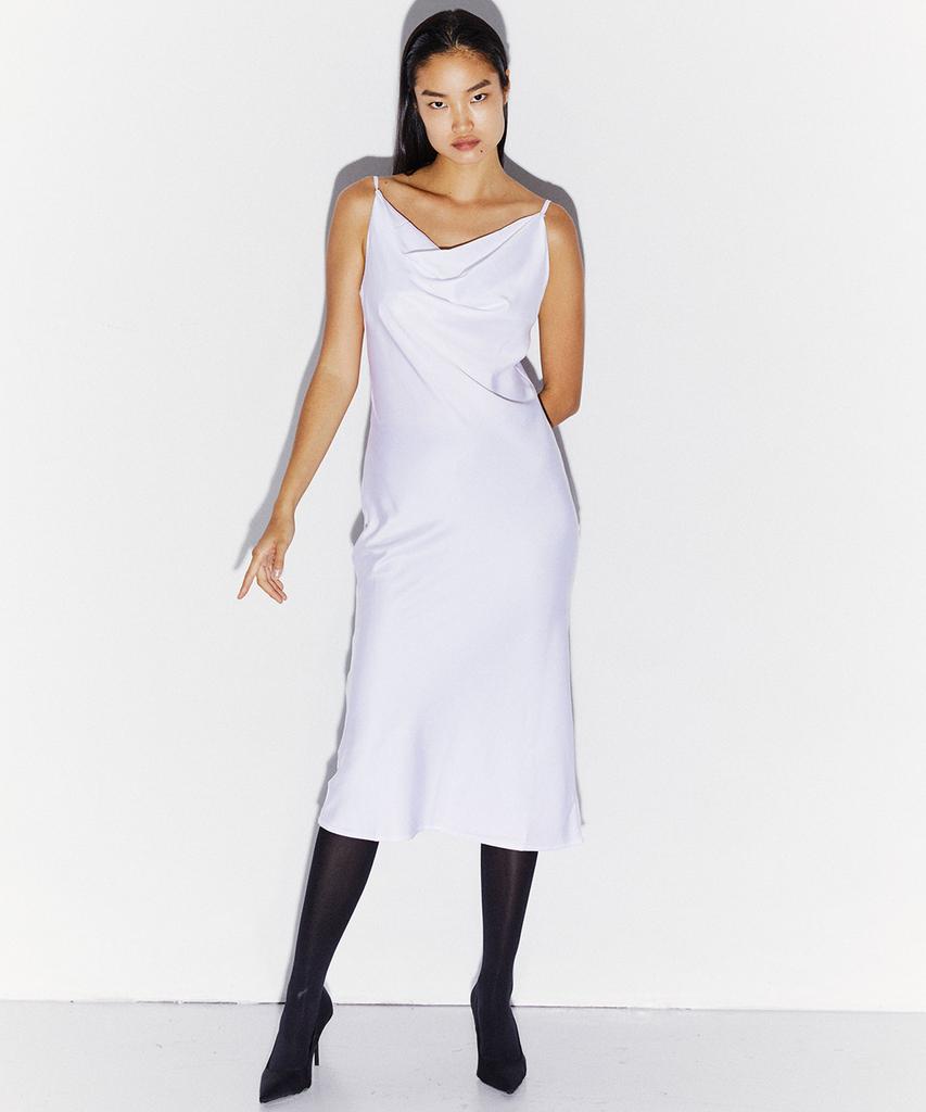 KIMDOH Dreype Cowl Dress White
