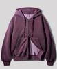 Jemut Heaven Pigment Two-Way Zip-Up Hoodie Burgundy Kjhd2540