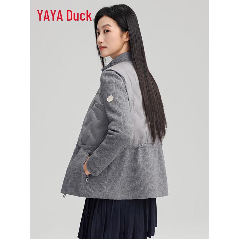 Yaya 2025 Women's Lightweight Stand Collar Short Down Jacket