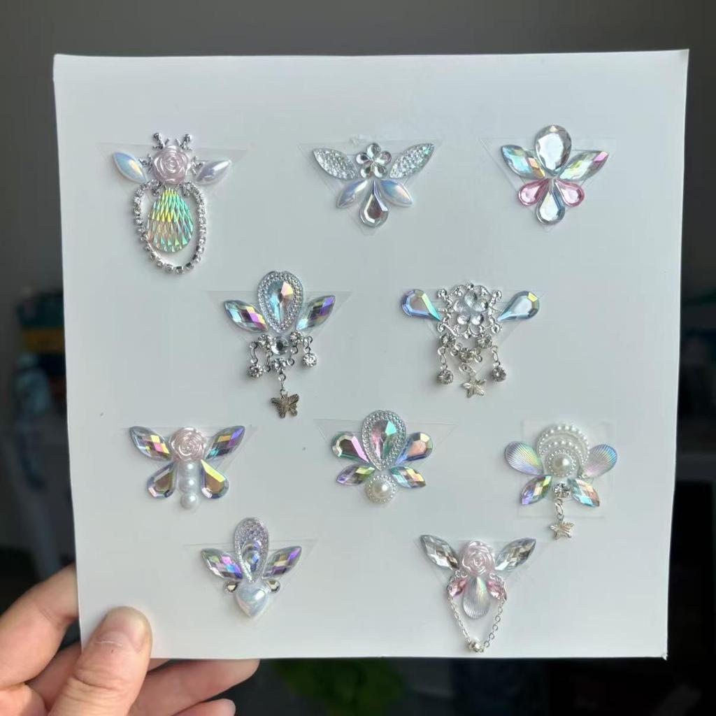 Princess Makeup Tassel Stickers – Kids' Ancient Costume Eyebrow Decorations for Stage Performances