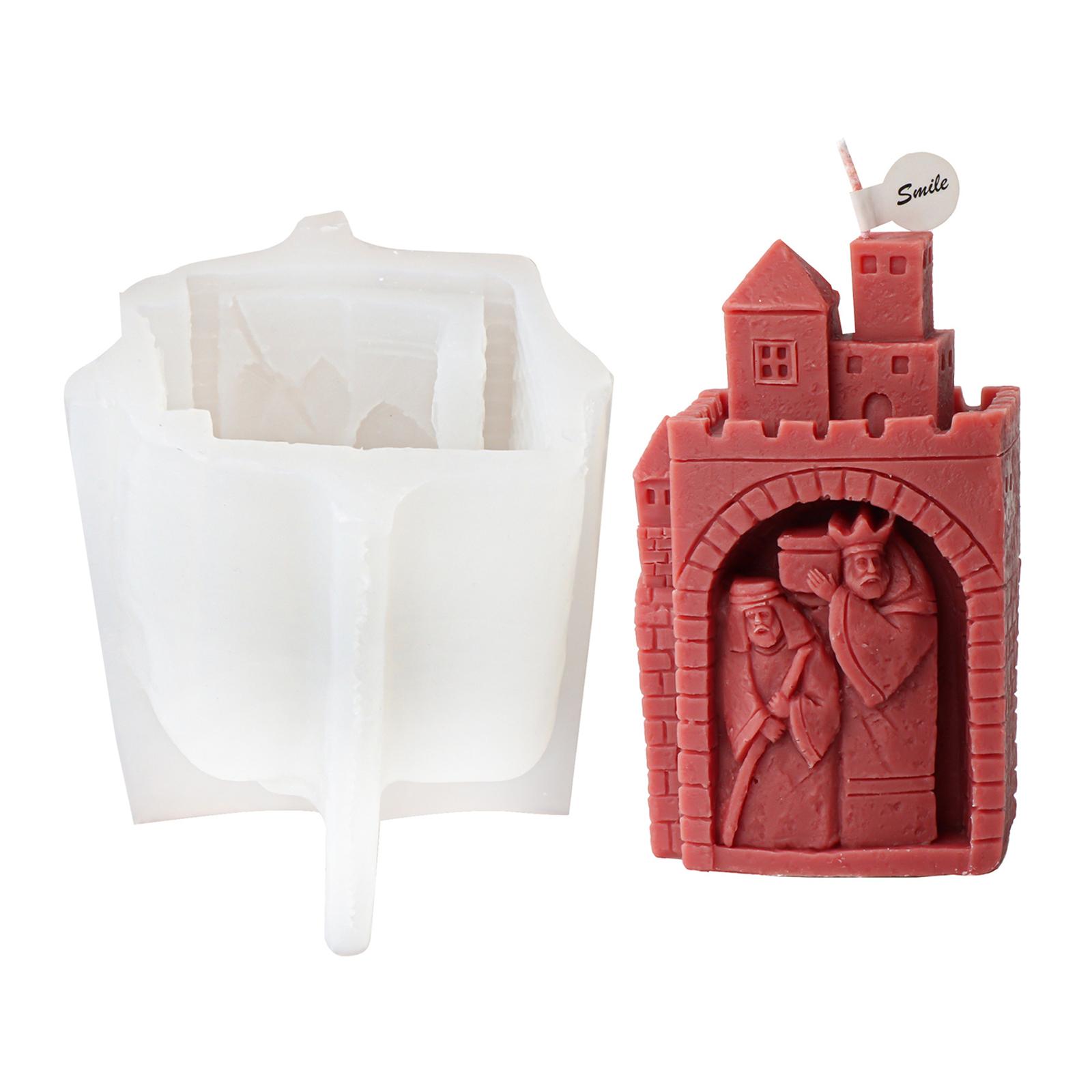 

Силиконовая форма для свечей ручной работы, гипсовая смола, ароматерапевтическая свеча, силиконовая форма для украшения рабочего стола