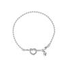 VENTFILLE 925 Sterling Silver Star Love Heart Pendant Round Bead Pearl Bracelet For Girls Sweet Romantic Style Gifts For Lovers