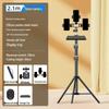 Dual Phone Streaming Stand with Multi-Camera Selfie Gadget and Fill Light for Douyin