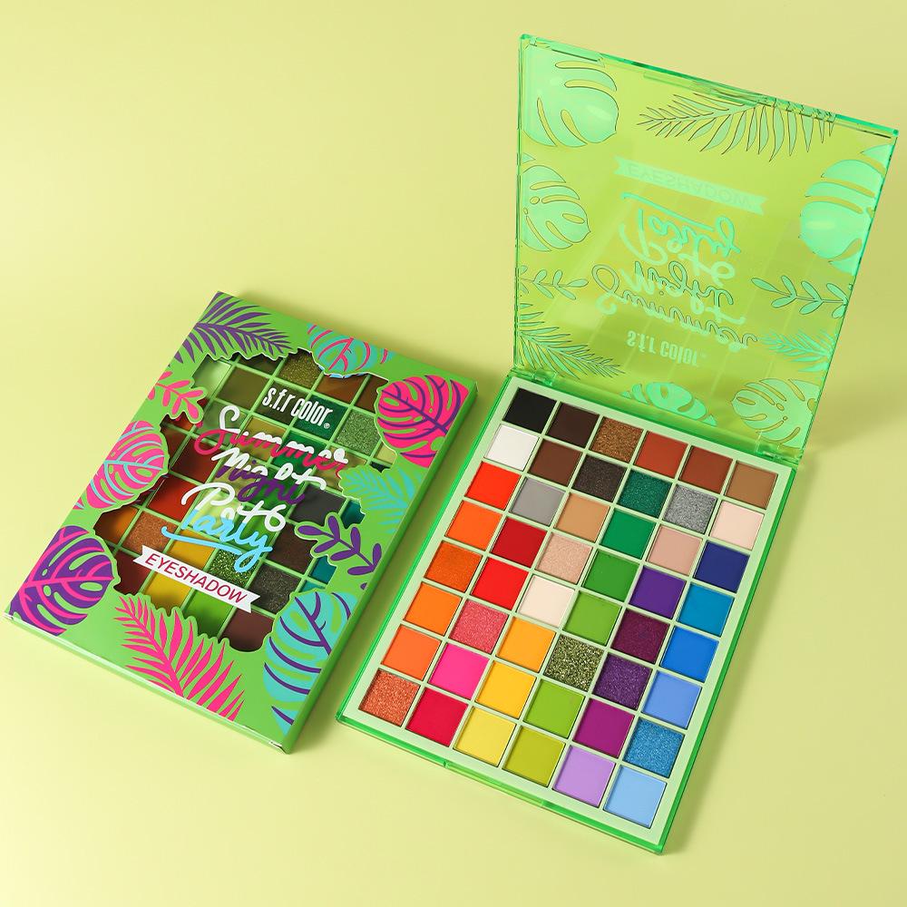 S.F.R 48-Color Pearlescent Matte Eyeshadow Palette: Waterproof, Smudge-Proof, Vibrant Dopamine Colors