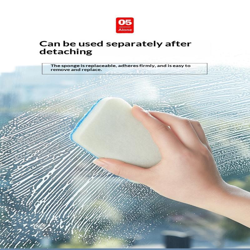 Long Handle Bathroom Cleaning Brush With Soft Scratch Free Scrub Pad For Bathtub Tile Sink Cleaning