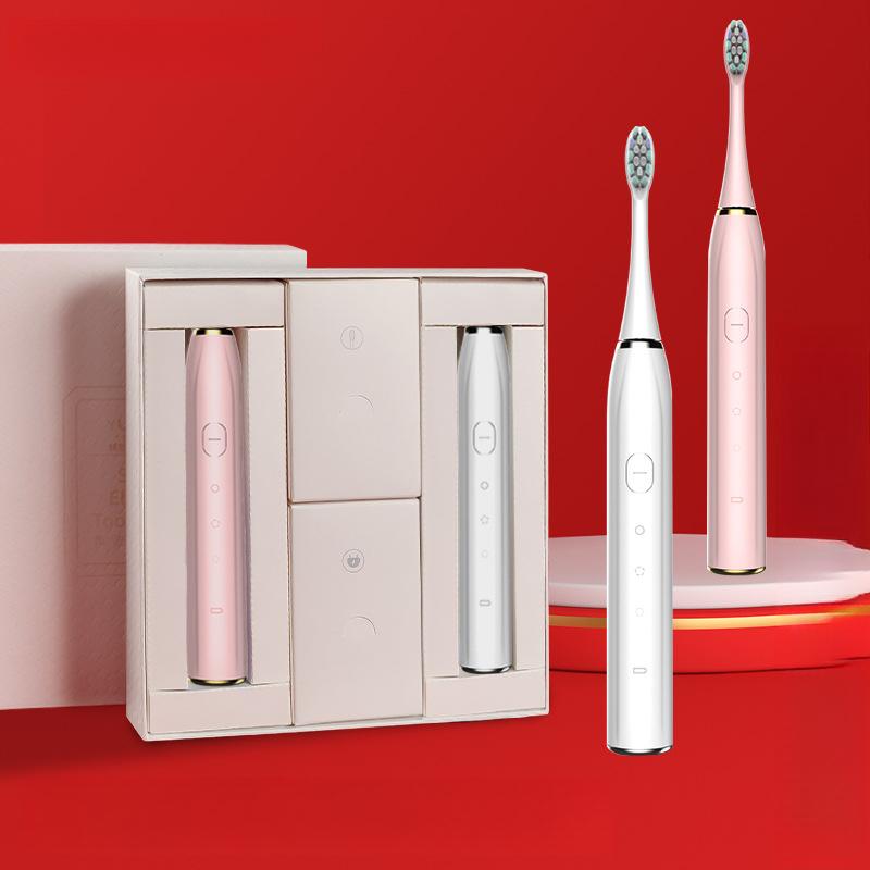 Wireless Rechargeable Electric Toothbrush Adult Ultrasonic Automatic Toothbrush Soft Bristles