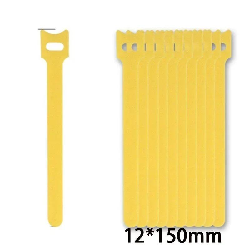 Self Adhesive Velcro Fastener Nylon Fastening Wire Buckle Diy Cable Management Straps Adjustable Cord Buckle Reusable Cable Ties