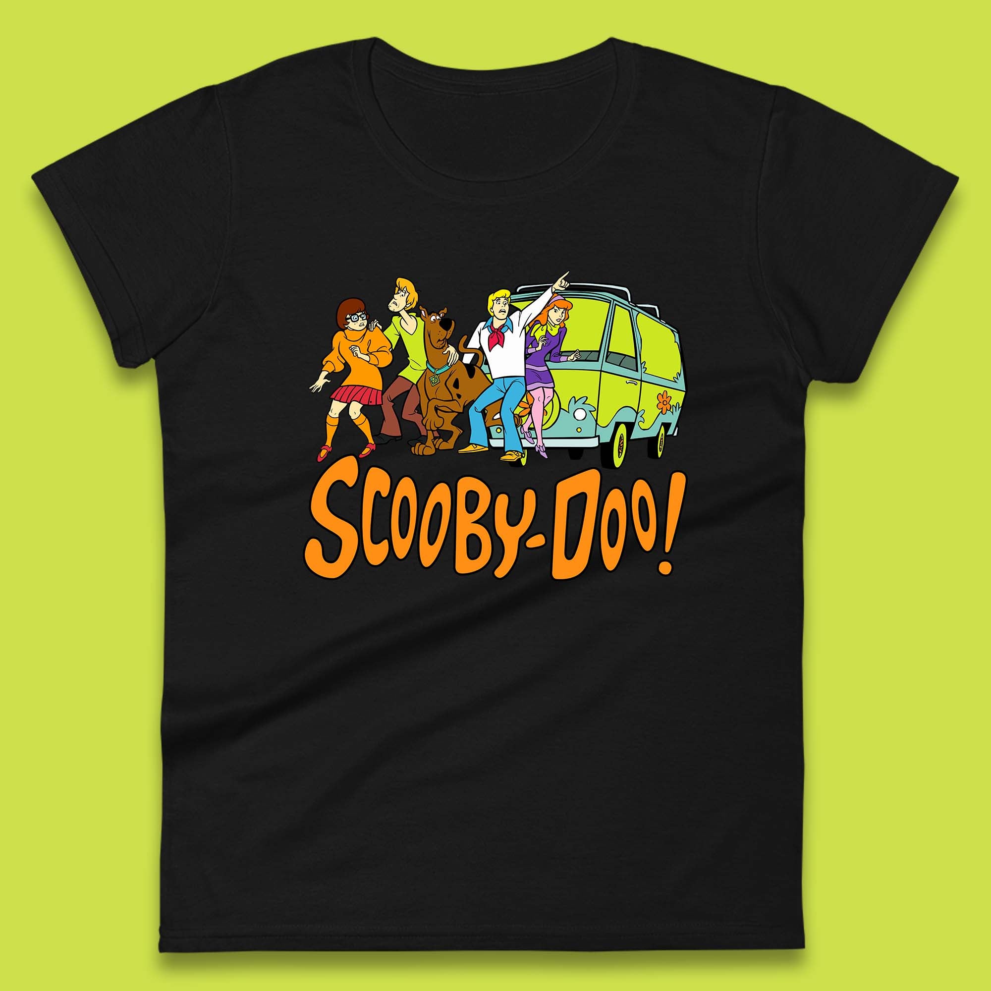 Halloween Scooby Doo & Gang Horror Van Scary Mystery Machine Womens Tee T Shirt Mens Tops Unisex Top S